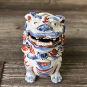 古伊万里色絵獅子香炉