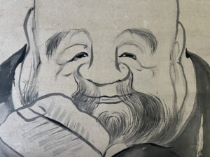 池大雅筆寿老図