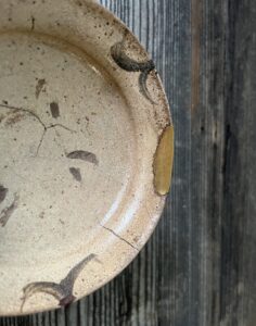 絵唐津平茶碗