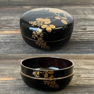 時代秋草蒔絵平棗