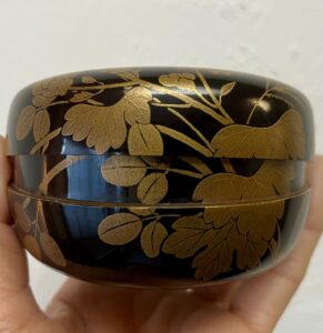 時代秋草蒔絵平棗