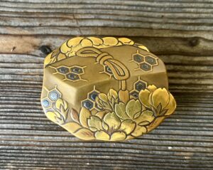 時代筥桜蒔絵香合