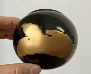 五綴鉄鉢蒔絵茶器