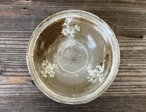 楠部彌一作印華茶碗