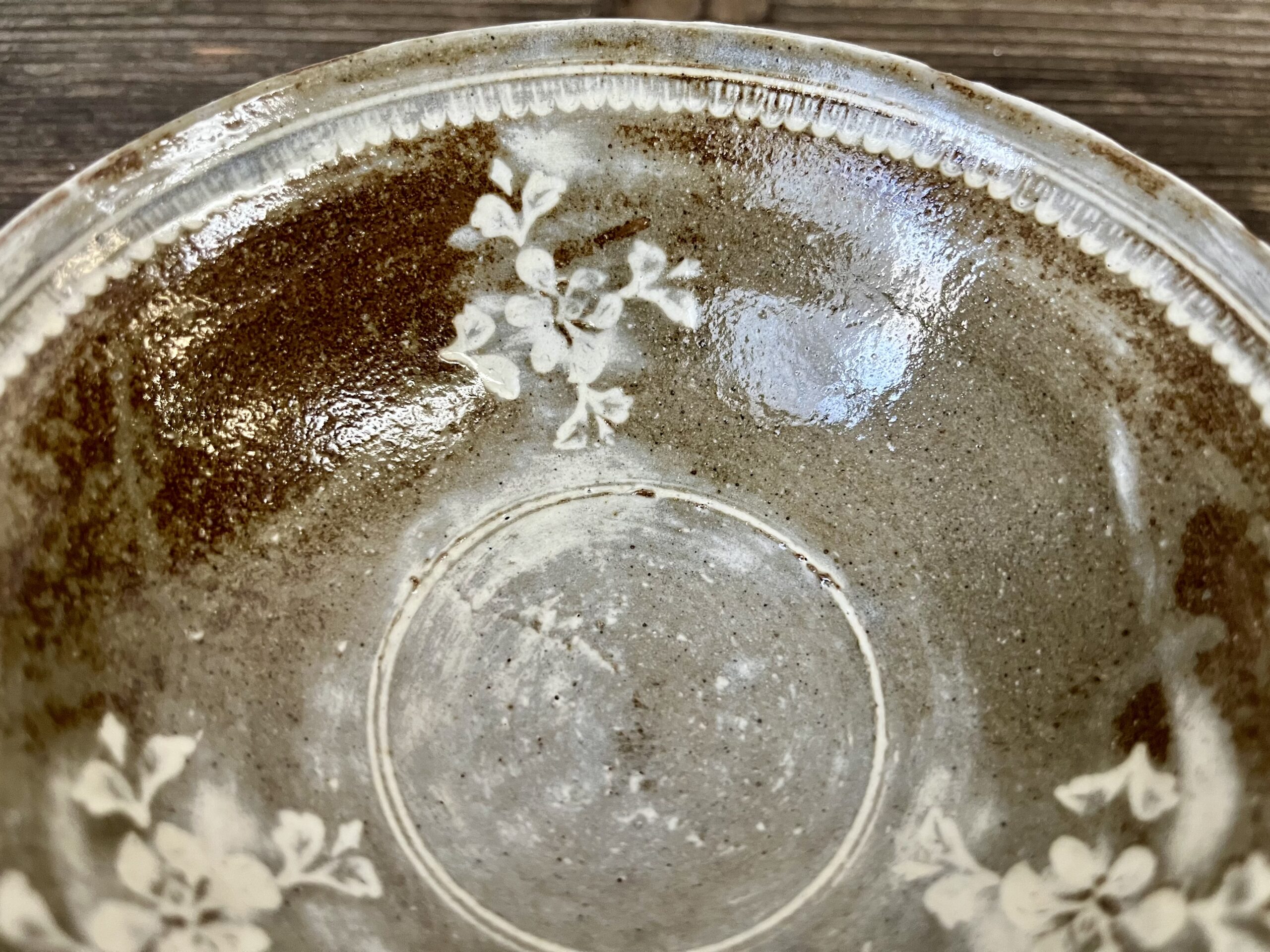 楠部彌一作印華茶碗