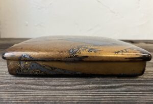 時代桜橋蒔絵硯箱