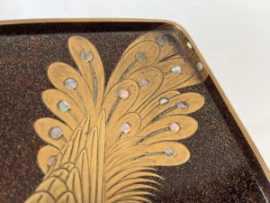 時代桜橋蒔絵硯箱