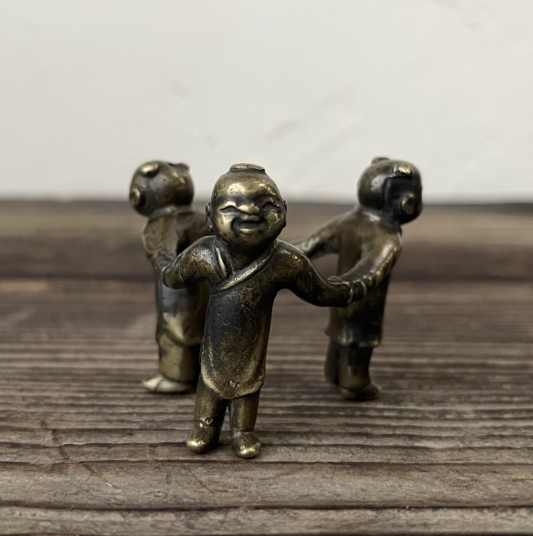 黄銅三人形蓋置
