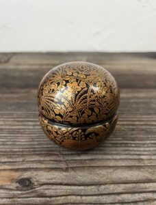 時代菊桐秋草蒔絵蹴鞠茶器