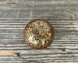時代菊桐秋草蒔絵蹴鞠茶器
