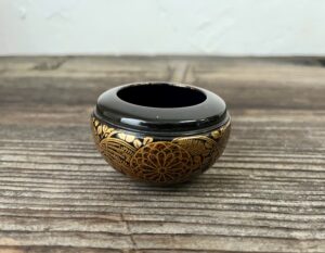 時代菊桐秋草蒔絵蹴鞠茶器