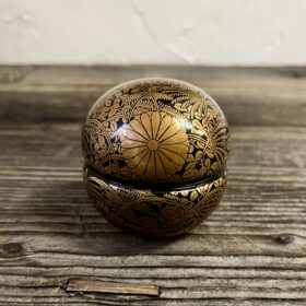 時代菊桐秋草蒔絵蹴鞠茶器