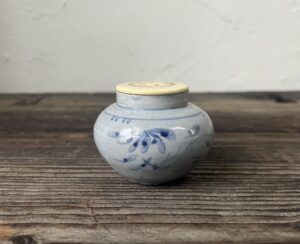 李朝薄瑠璃茶器