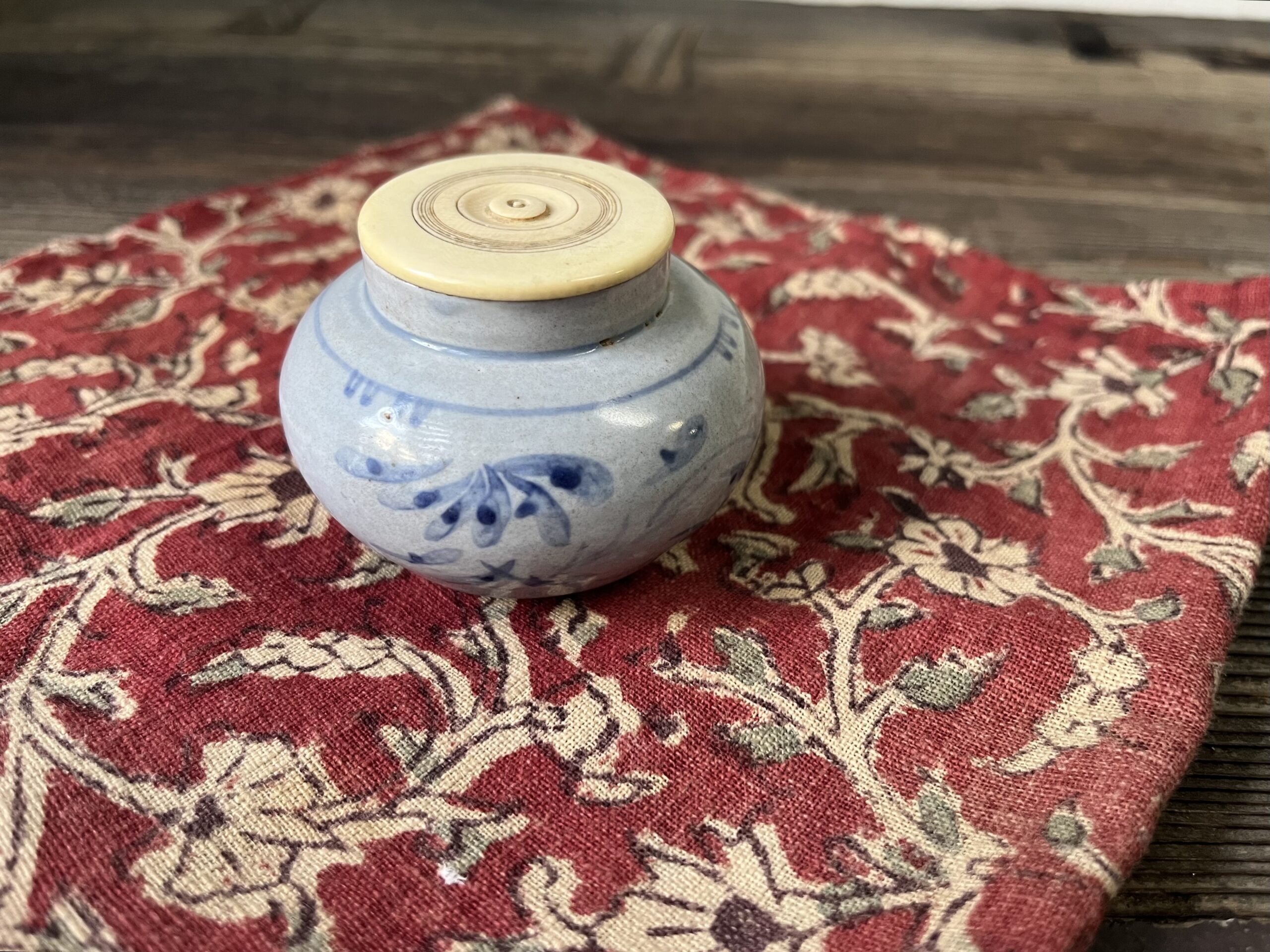 李朝薄瑠璃茶器