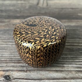 時代柳蒔絵平棗