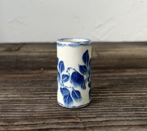 阿蘭陀写花鳥茶巾筒