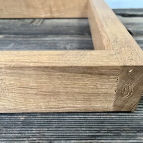 駒沢利斎作利休形木地炉縁