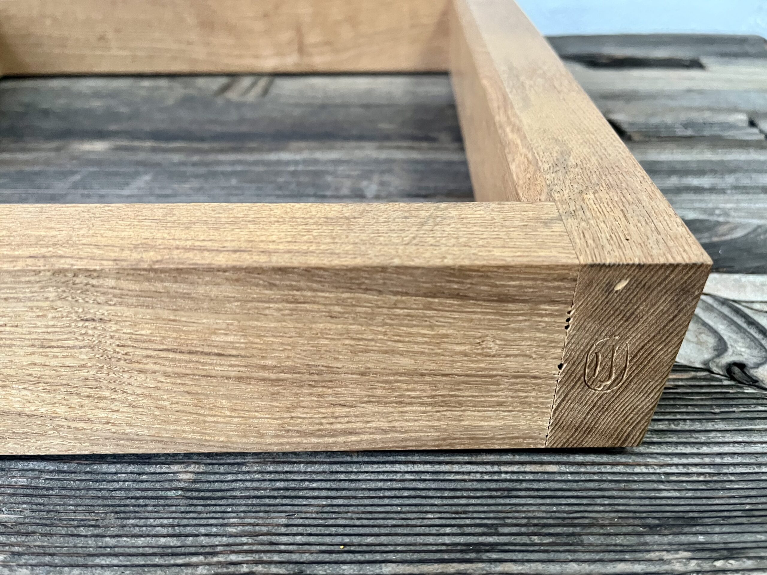 駒沢利斎作利休形木地炉縁