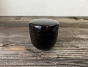 宗旦在判黒漆棗覚々斎極め箱