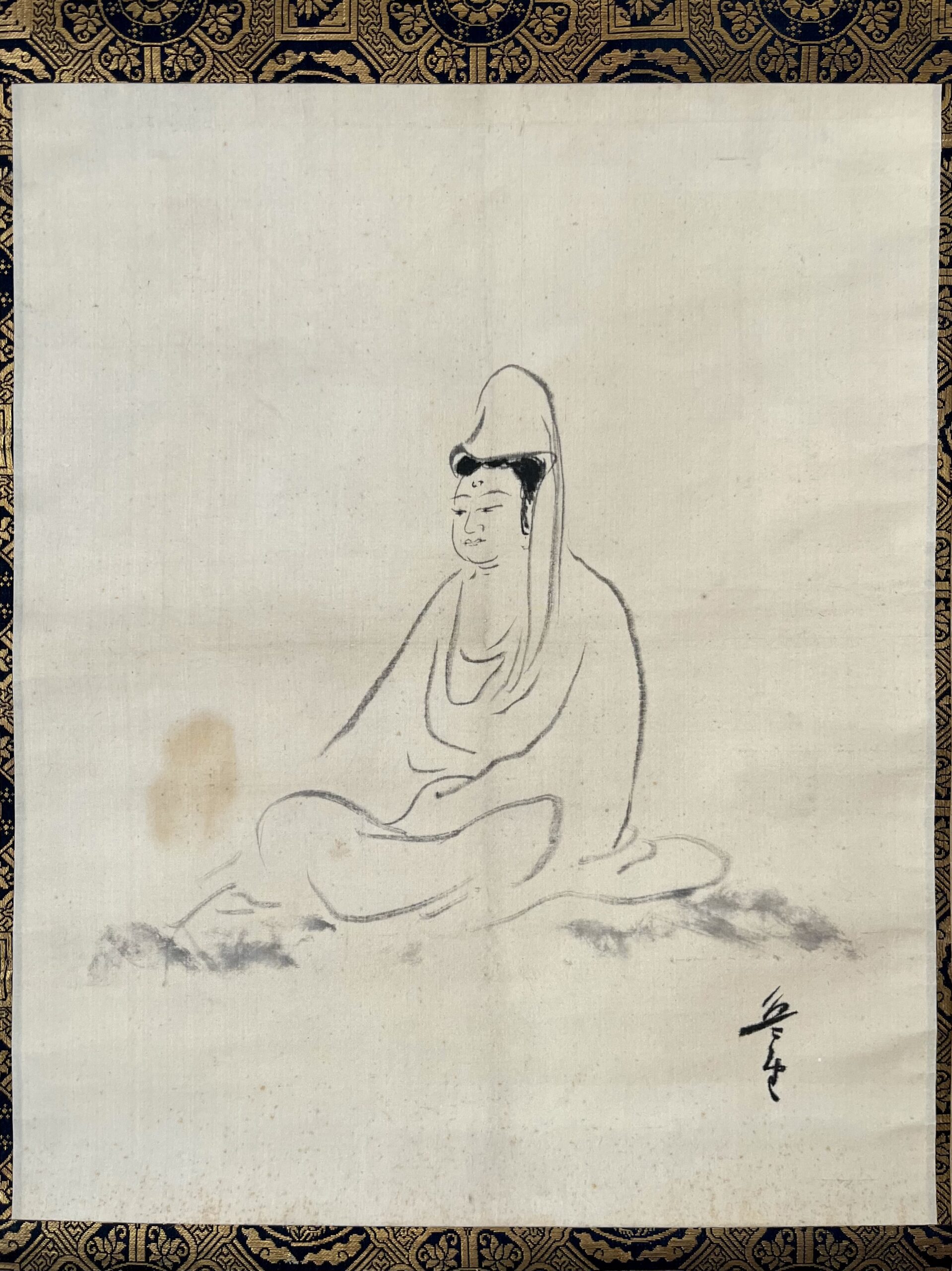 仰木魯堂筆観音像