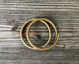 益田鈍翁九十賀記念真鍮鐶