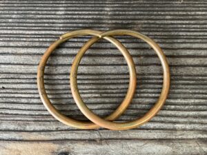 益田鈍翁九十歳記念真鍮鐶