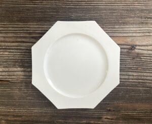 古伊万里白磁八角皿