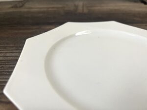 古伊万里白磁八角皿