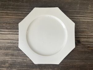古伊万里白磁八角皿