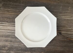 古伊万里白磁八角皿