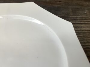 古伊万里白磁八角皿