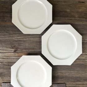 古伊万里白磁八角皿