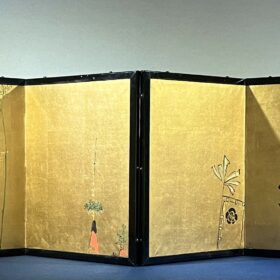 岸良筆祇園祭祭礼図小屏風