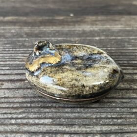 初代真葛香山作干し柿香合