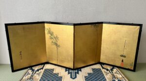 岸良筆祇園祭祭礼図小屏風