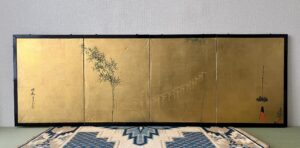 岸良筆祇園祭祭礼図小屏風