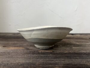 初代真葛香山作 刷毛目写茶碗