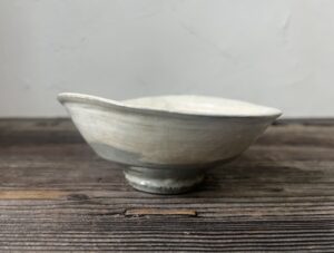 初代真葛香山作　刷毛目写茶碗