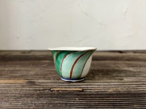 古伊万里五色捻煎茶盌五客