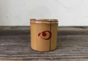 駒澤利斎作竹蓋置円能斎在判