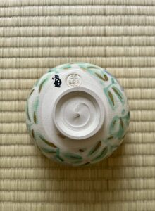 永樂即全作　富吉郎桔梗絵茶碗