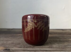 伝柴田是真作 注連縄蒔絵棗