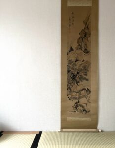 池大雅筆 秋谿漁舎図